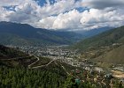 View of Thimpu from the road to the Giant Buddha statue