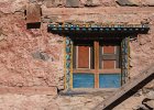 Colourful window on a monastery building at Phoksumdo