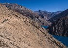 Fellow trekkers on high traverse above Phoksumdo