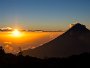 Santa Maria volcano at sunset